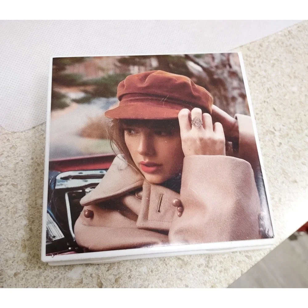 Taylor Swift Speak Now Album Cover Coaster Set Lucky Mfg Company Lancaster PA‎